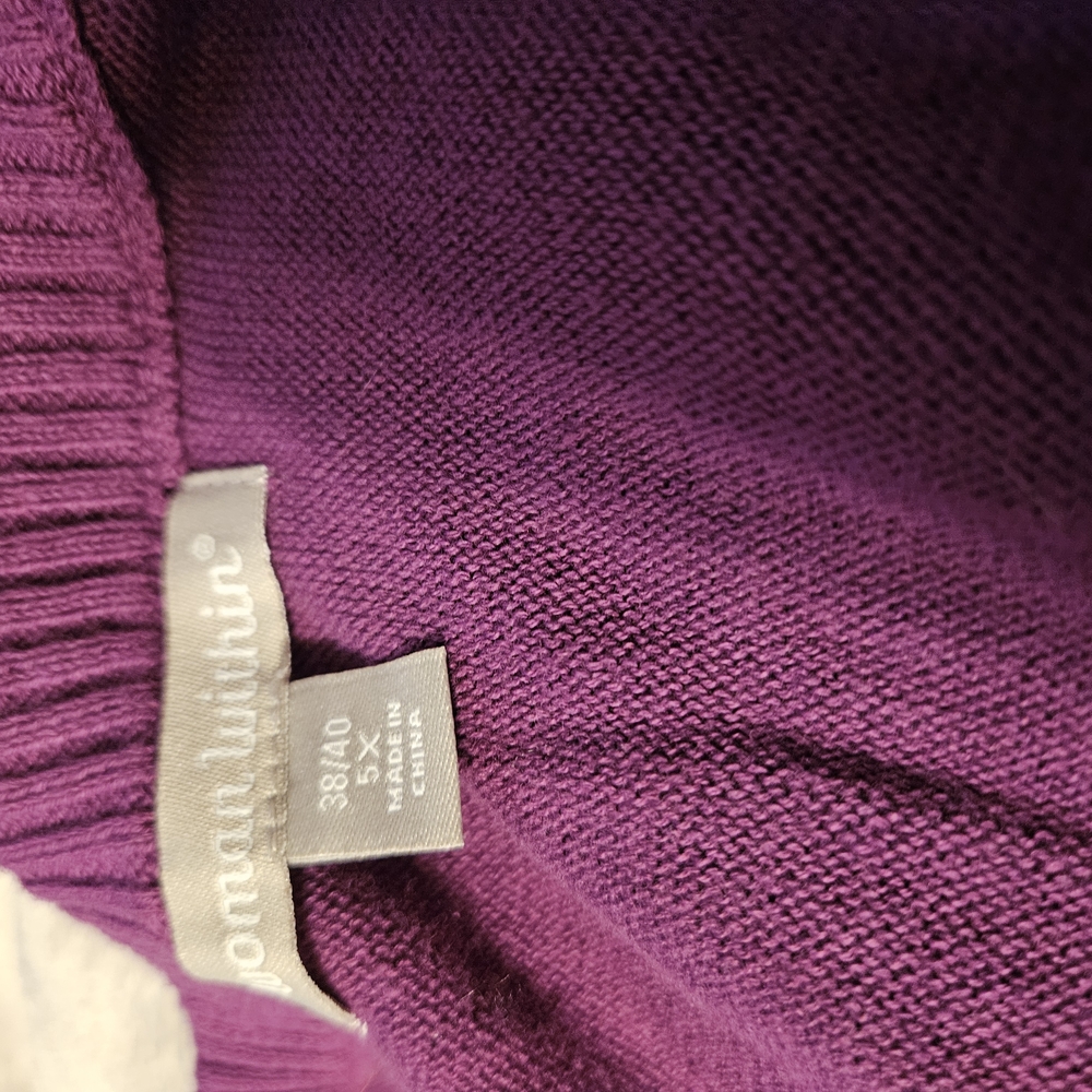 Women Within Purple Sweater